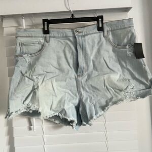 Cut off Jean shorts- light wash